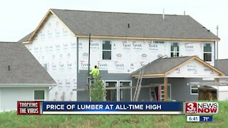 Price of lumber at all time high