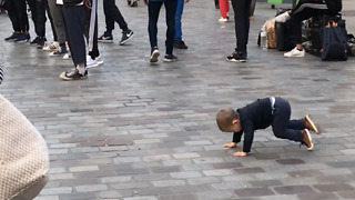 Baby Shows Off His Break-Dancing Skills