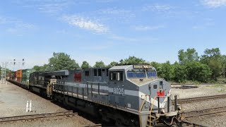 Norfolk Southern 234 Intermodal Train with Monongahela Heritage Unit from Marion, Ohio