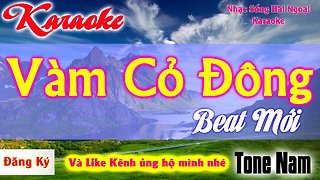 VÀM CỎ ĐÔNG Karaoke Nhạc Sống beat chuẩn