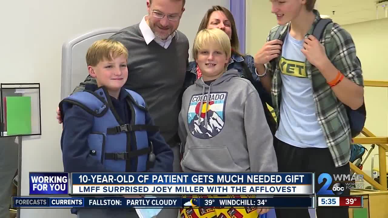 10-year-old Cystic Fibrosis patient receives much needed gift