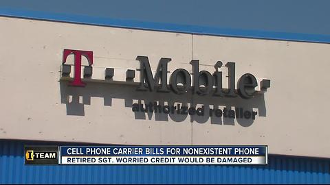Cell phone carrier bills for nonexistent phone
