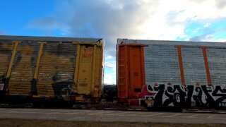 Westbound Manifest Train CN 8855 CN 8012 & CN 2201 Locomotives