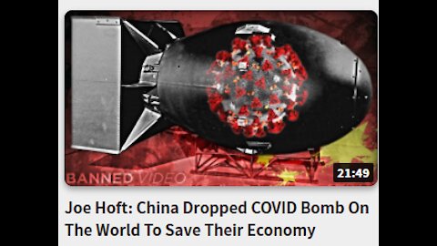 Joe Hoft: China Dropped COVID Bomb On The World To Save Their Economy