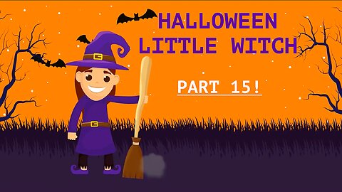 Little Witch Cartoon - Halloween Witch Cartoon - Halloween Party Animated Cartoon - Halloween
