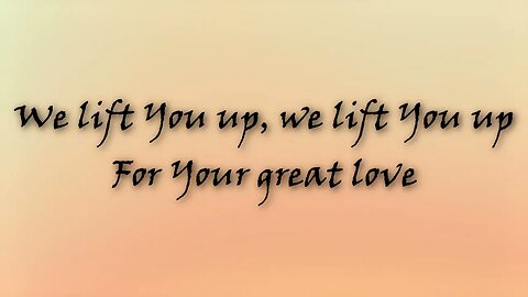 We Lift You Up - Kutless - with lyrics