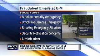 Online scammers targeting U of M student with alarming emails