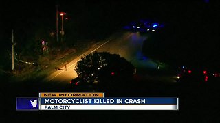 Motorcyclist killed in crash in Palm City