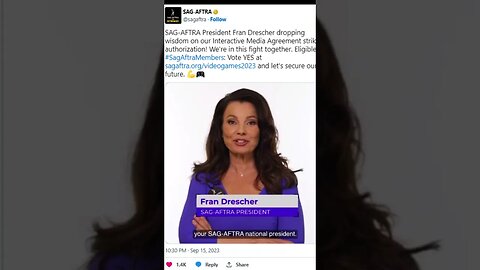 SAG-AFTRA President Fran Drescher Pushes for Strike Against Video Game Companies