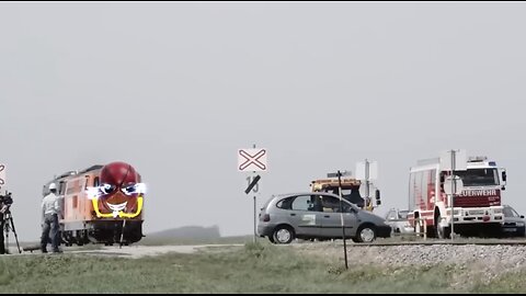 Doodle Monster Trains Crush Cars: A Spectacular Destruction Show!