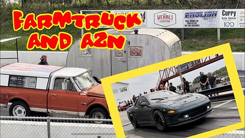 c8 Corvette at the FarmTruck and AZN race and Green Bean LS 3000GT in RWD mode