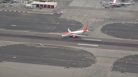 Spectacular Landing and Departure at Gibraltar Airport, PLANE SPOTTING from Above