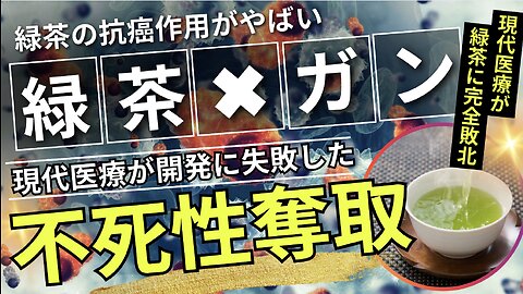 緑茶の抗癌作用がやばすぎる❷【緑茶カテキンは癌細胞の不死性を奪う】