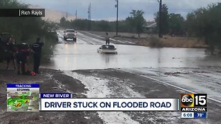 Water rescue near 7th Street and Carefree Highway