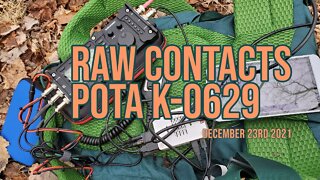 Raw contact footage from POTA K-0629 12-23-2021