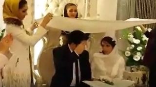 Mannequin challenge in a wedding party