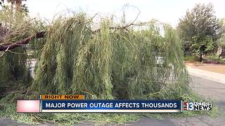 Major power outage affects thousands