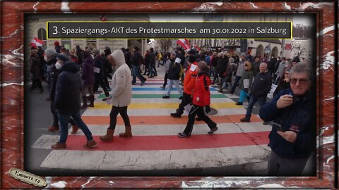 3. Spaziergangs-AKT des Protestmarsches am 30.01.2022 in Salzburg