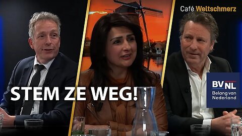 Café Weltschmerz - STEM ZE WEG! - met Shohreh Feshtali, Hans van Tellingen en René Dercksen (BVNL)