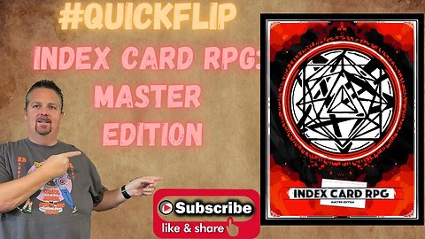 Index Card RPG: Master Edition From RUNEHAMMER GAMES TTRPG #shorts ICRPG
