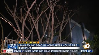 Man found dead after Encinitas house fire