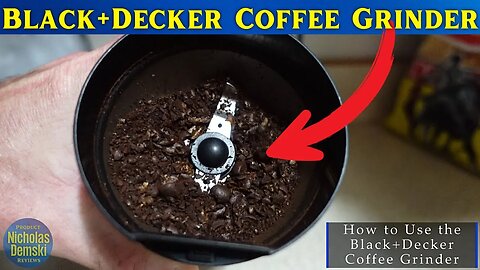 BLACK+DECKER Coffee Grinder One Touch Push-Button Control REVIEW!