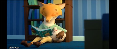 Hungry Fox with food Funny animated short film