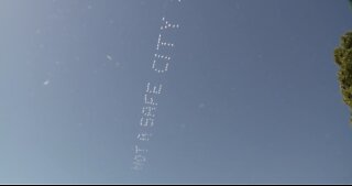 Words written in the San Diego skies to protest ICE and immigration detention centers