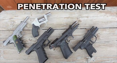 Penetration Test of 5 Pistols Shooting through a 1971 Chevy Truck Door by Wapp Howdy