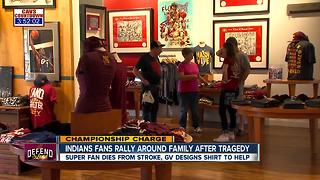 GV Artwork honors Indians super fan who died from stroke with custom t-shirt