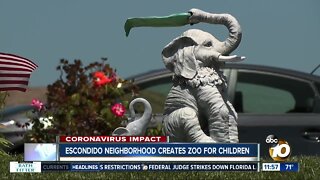 Escondido neighborhood creates zoo for children