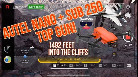 AUTEL NANO + IN THE CLIFFS | HOW HIGH | NANO is TOP GUN!