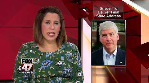 Governor Rick Snyder to deliver his final State of the State