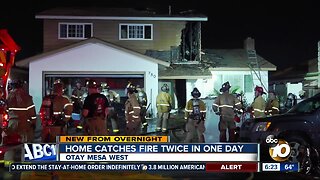 Otay Mesa West home catches fire twice in one day