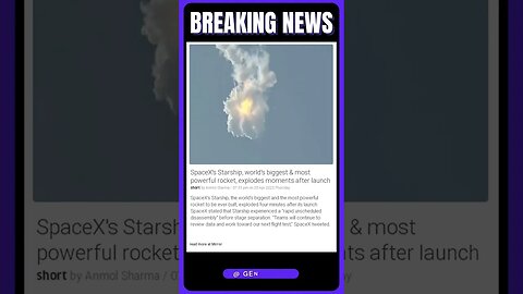 SpaceX's Biggest Rocket Explodes After Launch: What's Next? | #shorts #news