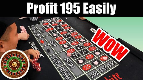 Profit 195 in 4 steps. (Roulette Strategy Review)