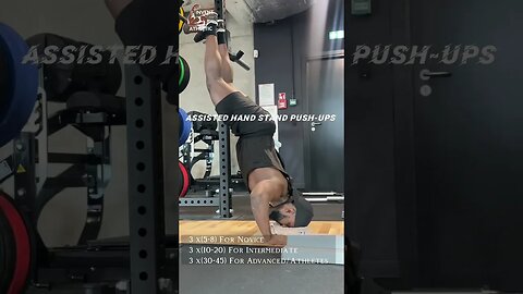 Insane Handstand Push Up Variation! #shorts #shoulderworkout #pushups