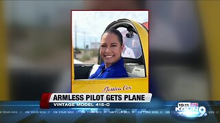 Armless pilot Jessica Cox gets plane