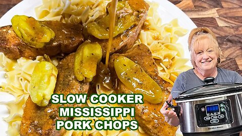 Slow Cooker MISSISSIPPI PORK CHOPS