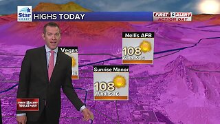 13 First Alert Las Vegas forecast updated August 29 morning
