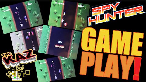 Spy Hunter Video Arcade Game Play