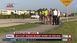 Cyclist struck in Fort Myers hit-and-run