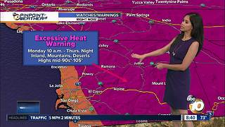 10News Pinpoint Weather for Sun. July 22, 2018