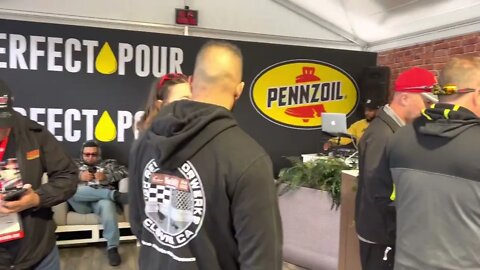 Another Cup of Perfect Pour at the Pennzoil Display!!!!