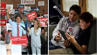 This Pic From Trudeau's Campaign Bus Shows What Life On The Election Trail Looks Like