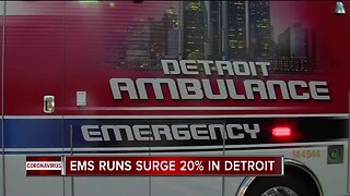 Detroit EMS runs surge 20% as COVID-19 cases continue to climb