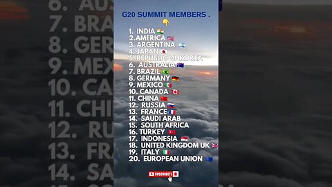 G-20 Member Countries #Shorts #G20 #Shorts #India