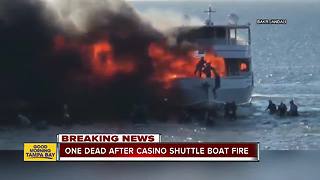 1 dead, 14 injured after casino shuttle boat carrying 50 catches fire in Port Richey