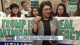 Tlaib rallies with Democratic colleagues in call for impeachment of President Trump