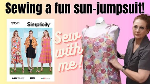Sewing Simplicity 9541 - Fun and easy summer jumpsuit!